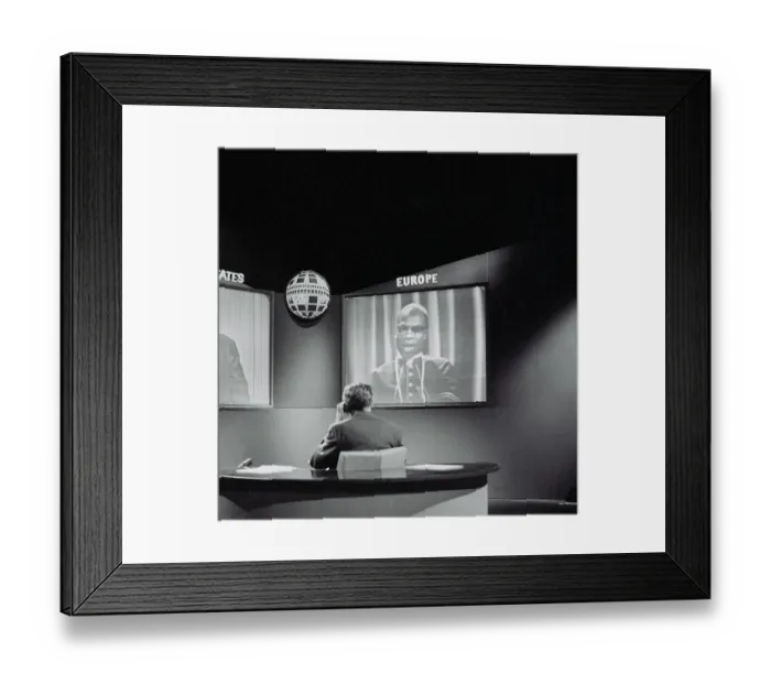 Framed Print : First Transatlantic Television Interview Framed Print : First Transatlantic Television Interview