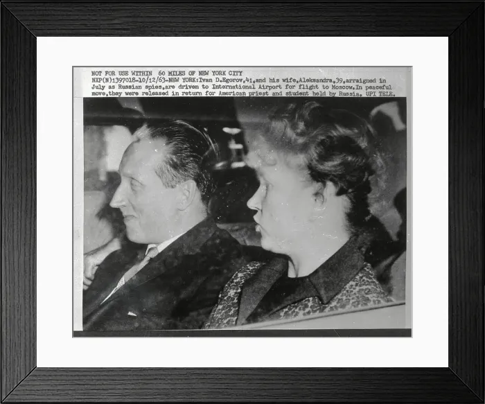 Framed Print : Russian Spies Ivan and Aleksandra Egorov Framed Print : Russian Spies Ivan and Aleksandra Egorov