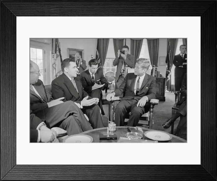 Framed Print : John Kennedy and Andrei Gromyko Framed Print : John Kennedy and Andrei Gromyko
