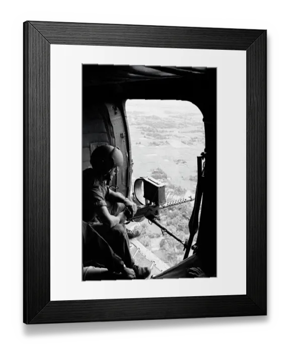 Framed Print : American Helicopter Gunner Framed Print : American Helicopter Gunner