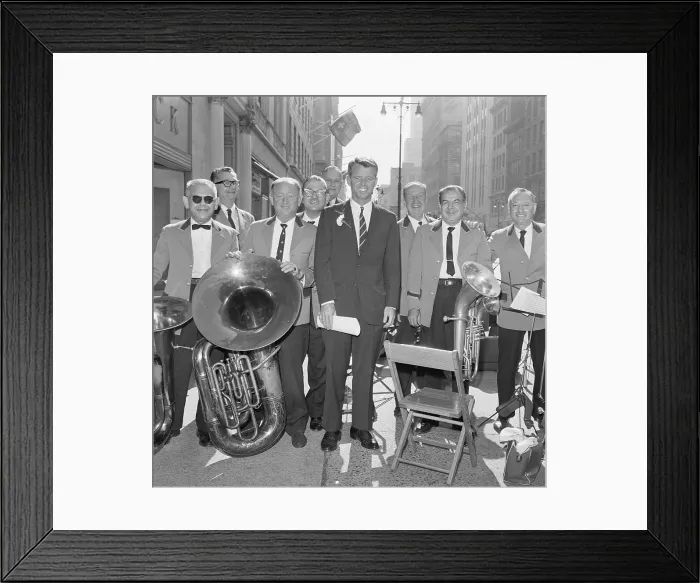 Framed Print : Robert Kennedy Posing With Musicians Framed Print : Robert Kennedy Posing With Musicians