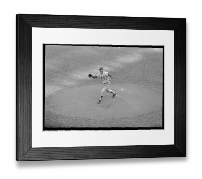 Framed Print : Sandy Koufax Standing on Pitching Mound Framed Print : Sandy Koufax Standing on Pitching Mound