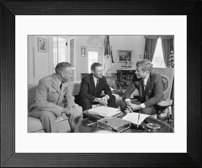 Framed Print : Discussing Situation in Vietnam Framed Print : Discussing Situation in Vietnam