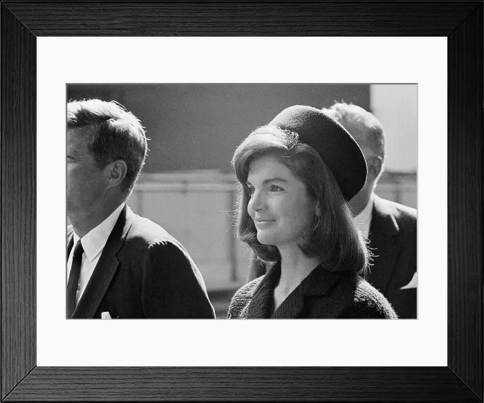 Framed Print : Jacqueline & John F. Kennedy Framed Print : Jacqueline & John F. Kennedy