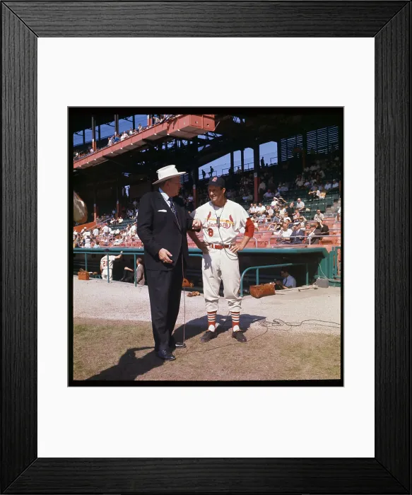 Framed Print : Dizzy Dean Interviewing Stan Musical on Field Framed Print : Dizzy Dean Interviewing Stan Musical on Field