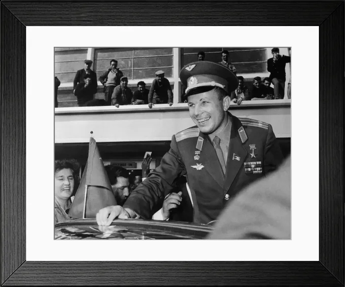 Framed Print : Yuri Gagarin Arriving in Paris Framed Print : Yuri Gagarin Arriving in Paris