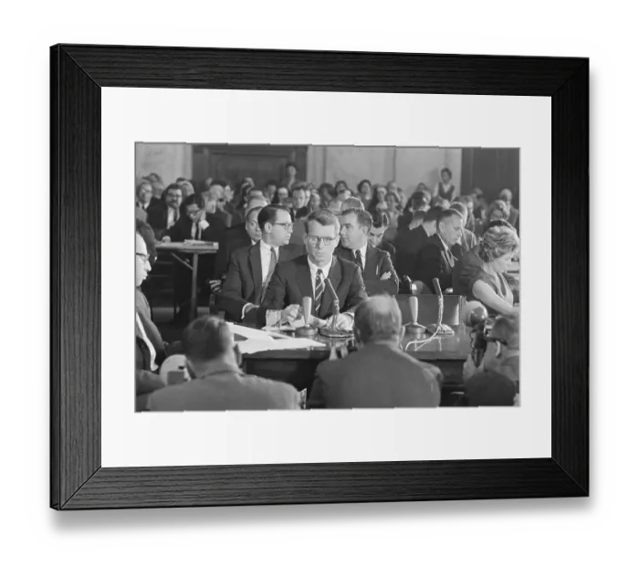 Framed Print : Robert Kennedy Testifying to a Committee Framed Print : Robert Kennedy Testifying to a Committee