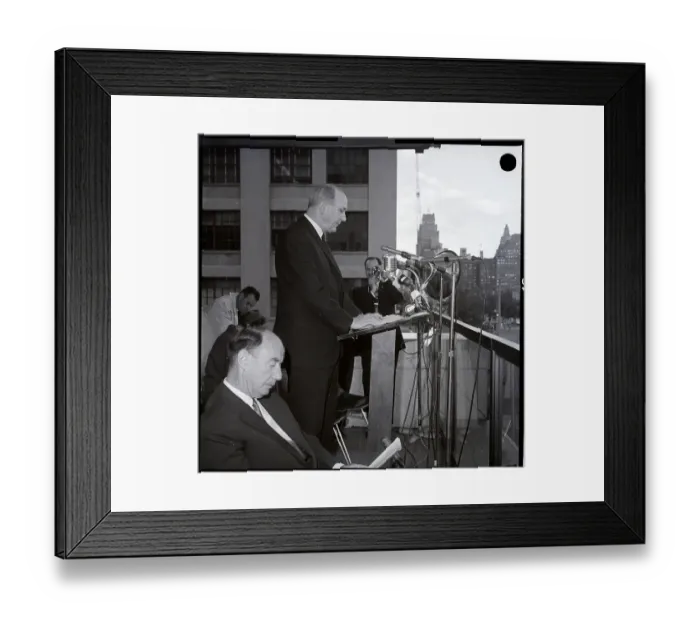 Framed Print : Dean Rusk And Adlai Stevens Framed Print : Dean Rusk And Adlai Stevens