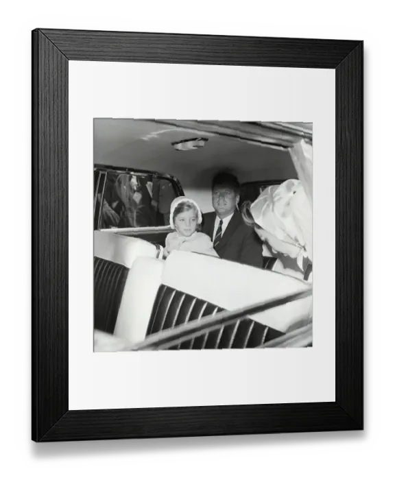 Framed Print : President Kennedy With Daughter Caroline Framed Print : President Kennedy With Daughter Caroline