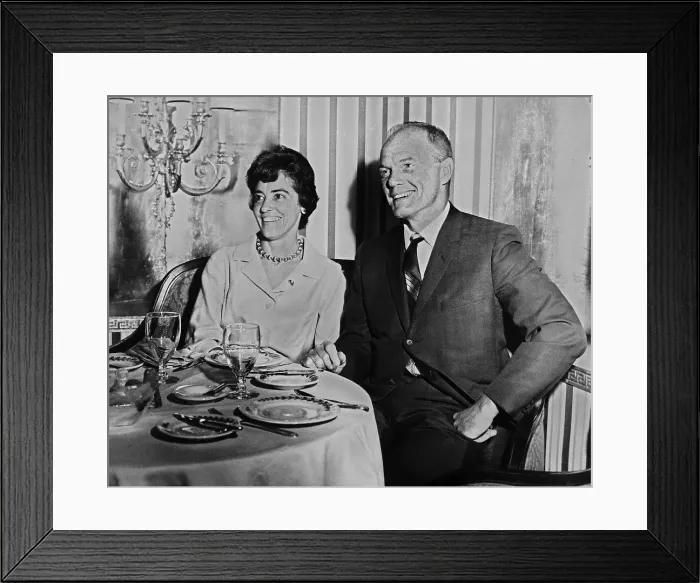 Framed Print : Astronaut John Glen and Annie Framed Print : Astronaut John Glen and Annie