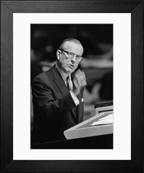 Framed Print : Lester Pearson Making A Speech Framed Print : Lester Pearson Making A Speech