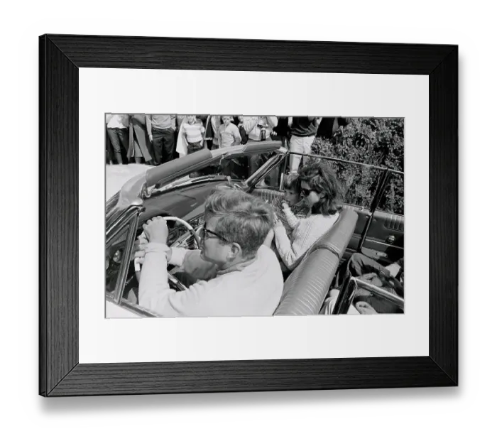 Framed Print : John Kennedy Driving