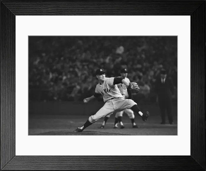 Framed Print : Jim Bouton Pitching to Zoilo Versalles Framed Print : Jim Bouton Pitching to Zoilo Versalles