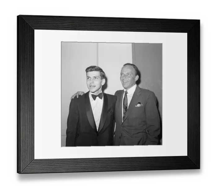 Framed Print : Frank Sinatra and His Son Framed Print : Frank Sinatra and His Son