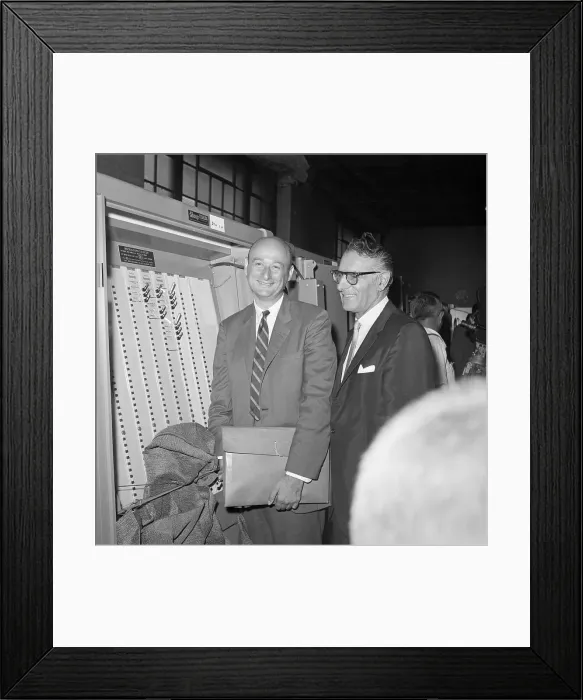 Framed Print : Edward Koch and Carmine DeSapio Framed Print : Edward Koch and Carmine DeSapio