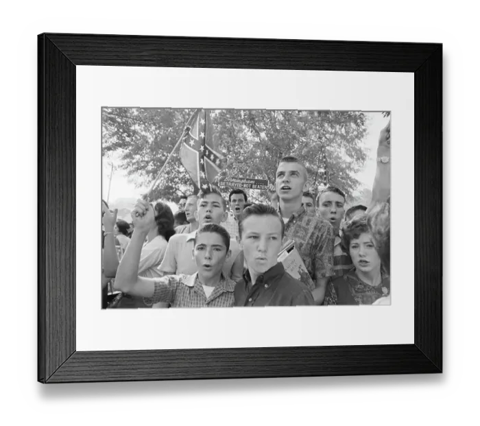 Framed Print : Students Protest Integration Framed Print : Students Protest Integration