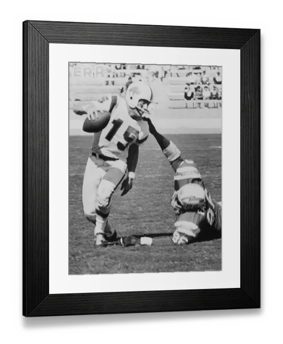 Framed Print : Chargers Earl Faison Sacking Jack Kemp Framed Print : Chargers Earl Faison Sacking Jack Kemp