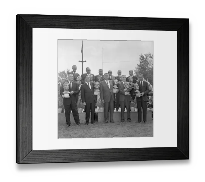 Framed Print : Football Players at Hall of Fame Induction Framed Print : Football Players at Hall of Fame Induction