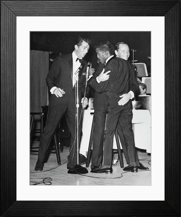 Framed Print : Frank Sinatra and Sammy Davis Jr. on Stage Framed Print : Frank Sinatra and Sammy Davis Jr. on Stage