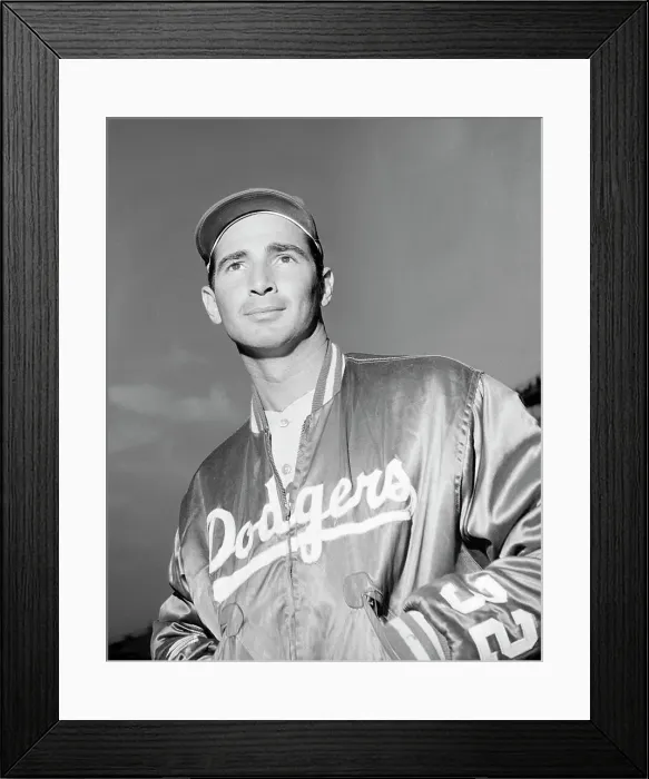 Framed Print : Sandy Koufax, Standing Waist-Up Framed Print : Sandy Koufax, Standing Waist-Up