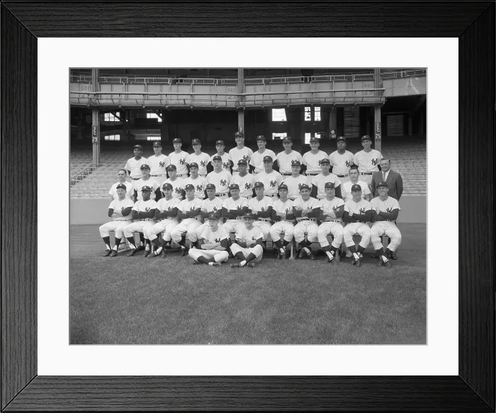Framed Print : Yankees Posing For Group Portrait Framed Print : Yankees Posing For Group Portrait