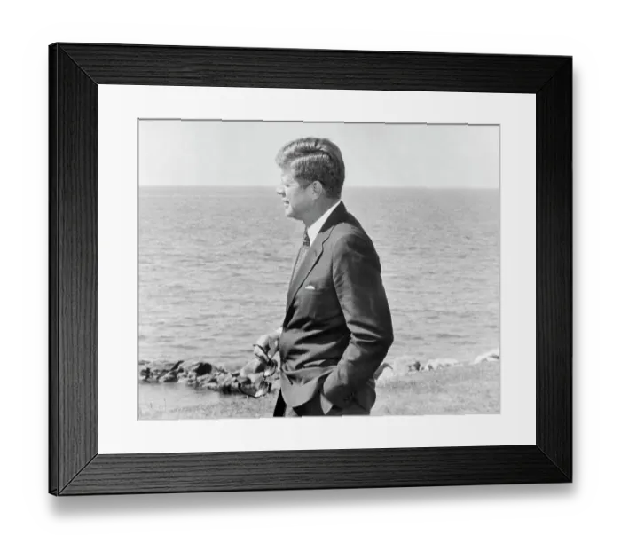 Framed Print : Portrait of John Fitzgerald Kennedy Framed Print : Portrait of John Fitzgerald Kennedy