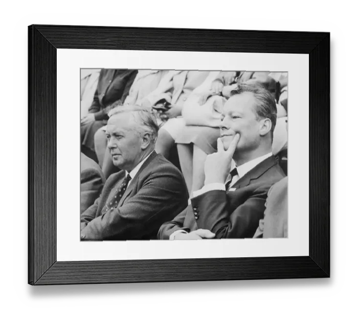 Framed Print : Harold Wilson and Willy Brandt Framed Print : Harold Wilson and Willy Brandt