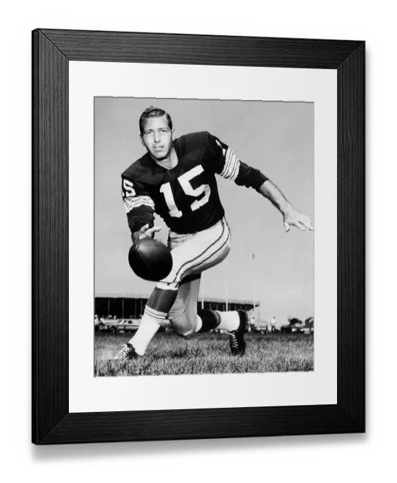 Framed Print : Football Player Bart Starr Framed Print : Football Player Bart Starr