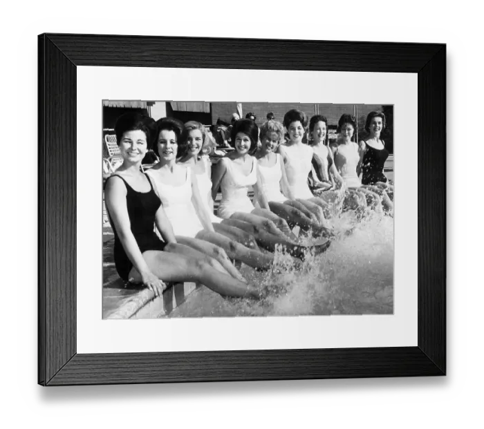Framed Print : Miss America Contestants Framed Print : Miss America Contestants