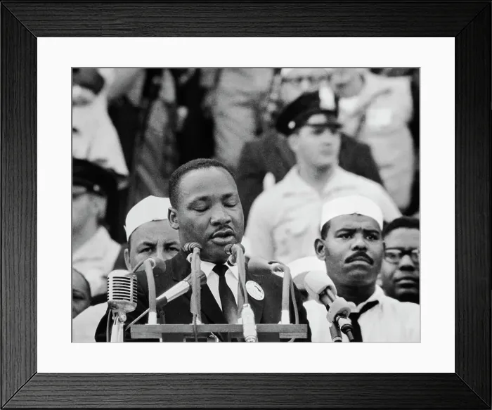 Framed Print : Martin Luther King Jr. Delivering I Have a Dream Speech Framed Print : Martin Luther King Jr. Delivering I Have a Dream Speech