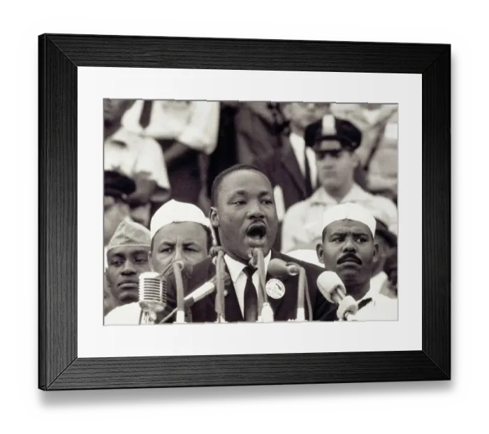 Framed Print : Martin Luther King Giving Dream Speech Framed Print : Martin Luther King Giving Dream Speech