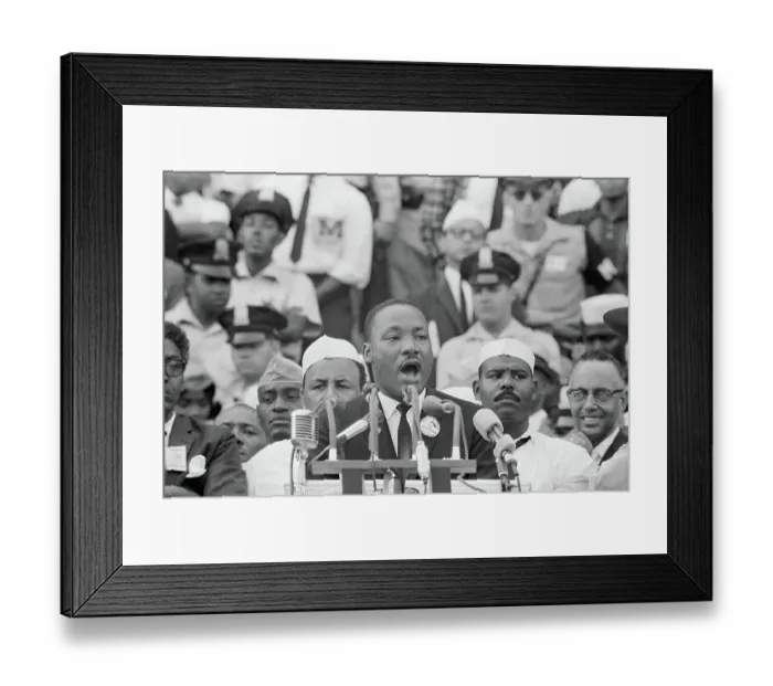 Framed Print : Martin Luther King, Jr. Delivering His Famous Speech Framed Print : Martin Luther King, Jr. Delivering His Famous Speech
