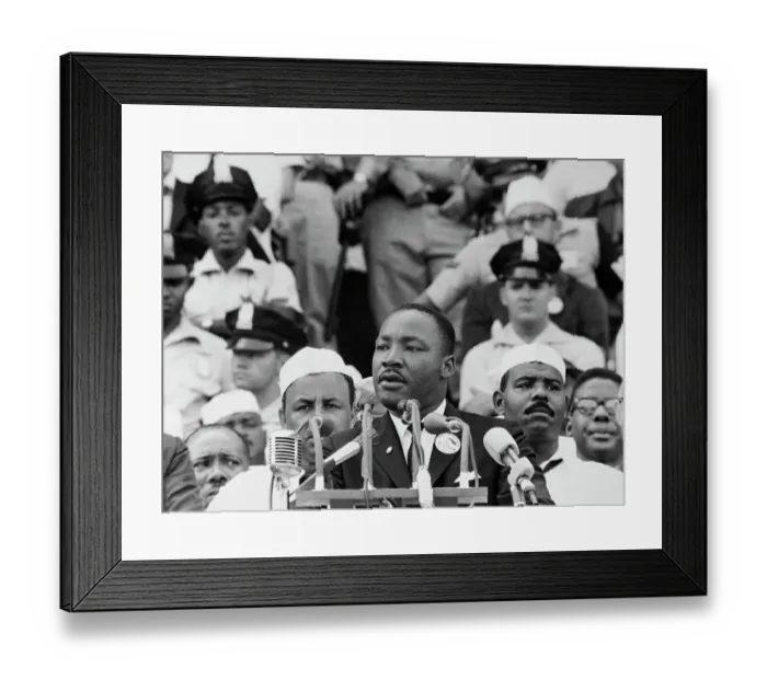 Framed Print : Martin Luther King Giving Dream Speech Framed Print : Martin Luther King Giving Dream Speech