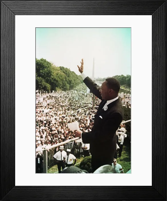 Framed Print : Martin Luther King During the March on Washington Framed Print : Martin Luther King During the March on Washington