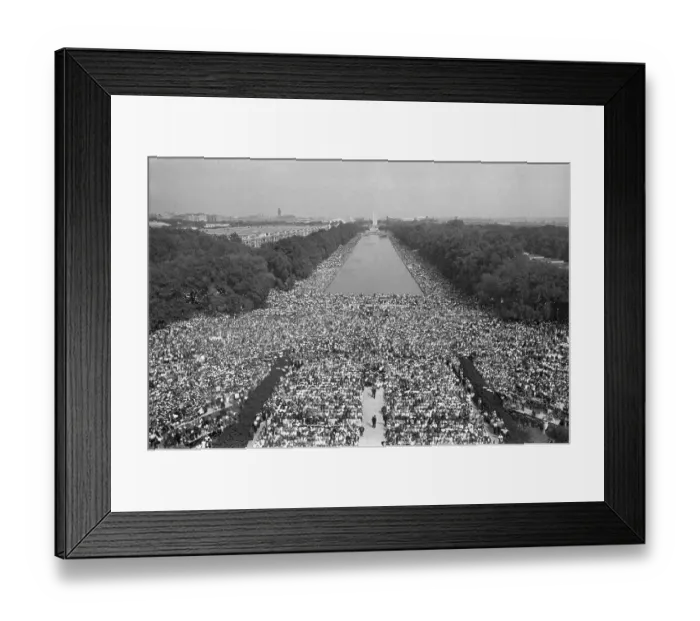 Framed Print : The March on Washington Reaching the Lincoln Memorial Framed Print : The March on Washington Reaching the Lincoln Memorial