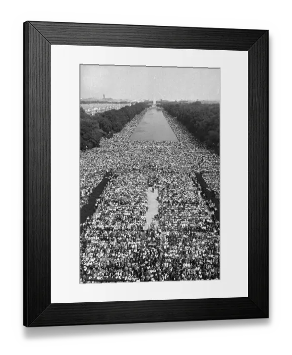 Framed Print : The March on Washington at the Lincoln Memorial Framed Print : The March on Washington at the Lincoln Memorial