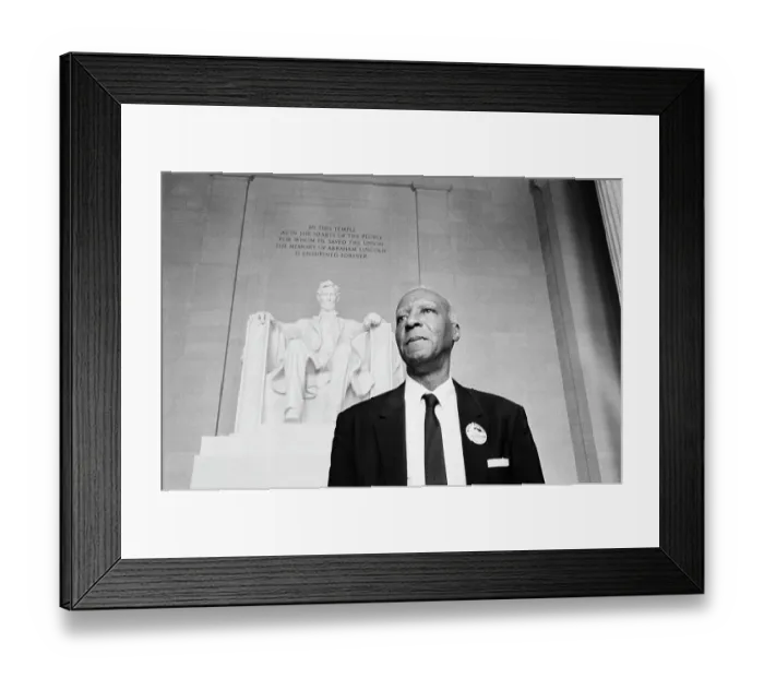 Framed Print : A. Philip Randolph At Lincoln Memorial Framed Print : A. Philip Randolph At Lincoln Memorial