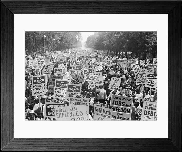 Framed Print : Civil Rights March on Washington