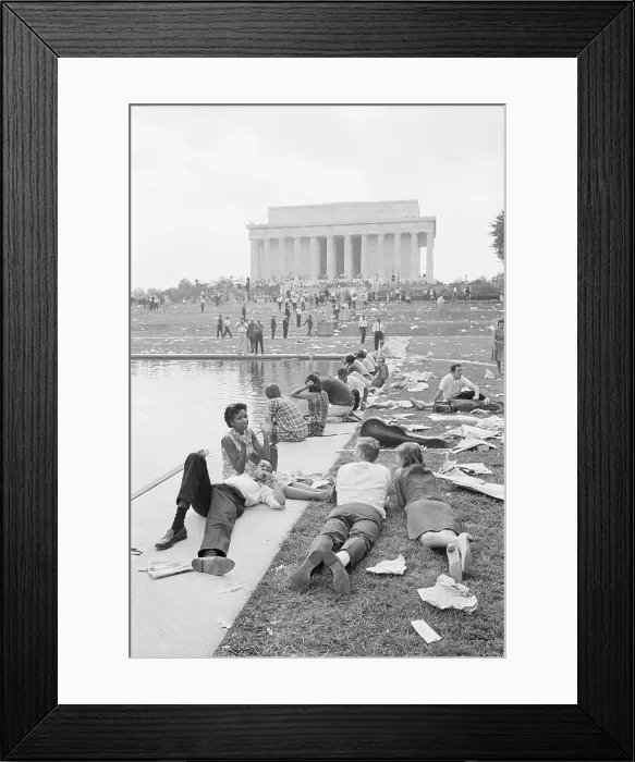 Framed Print : Demonstrators at March On Washington Framed Print : Demonstrators at March On Washington