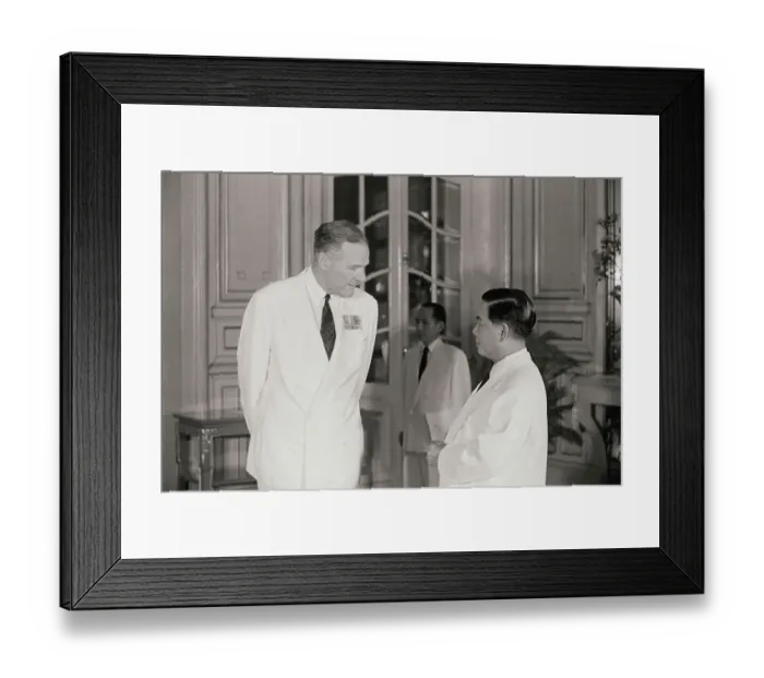 Framed Print : Henry Cabot Lodge Meeting Ngo Dinh Diem Framed Print : Henry Cabot Lodge Meeting Ngo Dinh Diem