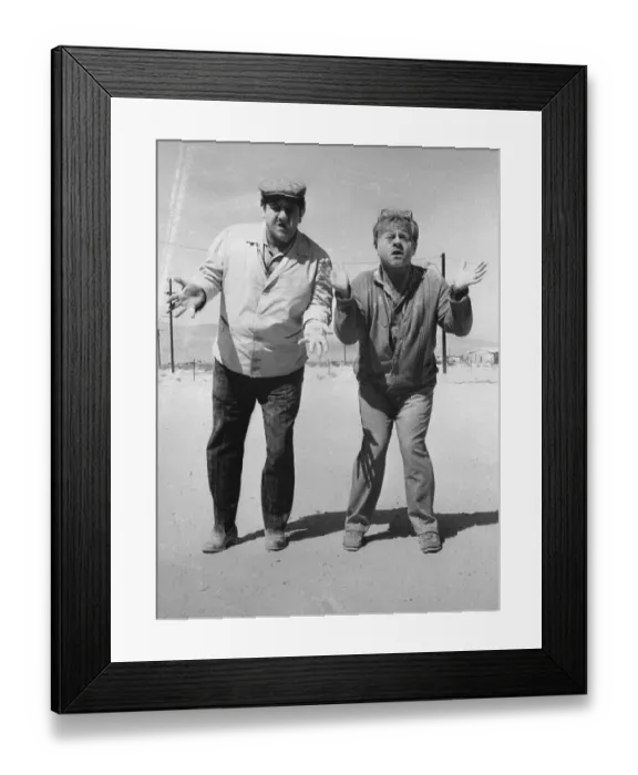 Framed Print : Mickey Rooney and Buddy Hackett Framed Print : Mickey Rooney and Buddy Hackett