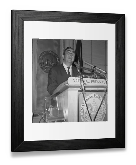 Framed Print : Edward Teller Speaking At Podium Framed Print : Edward Teller Speaking At Podium