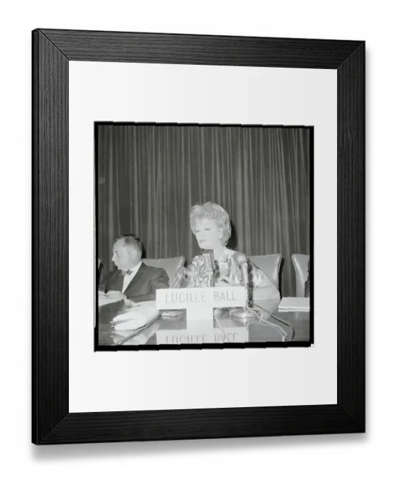 Framed Print : Lucille Ball Sitting in at the Annual Meeting Framed Print : Lucille Ball Sitting in at the Annual Meeting