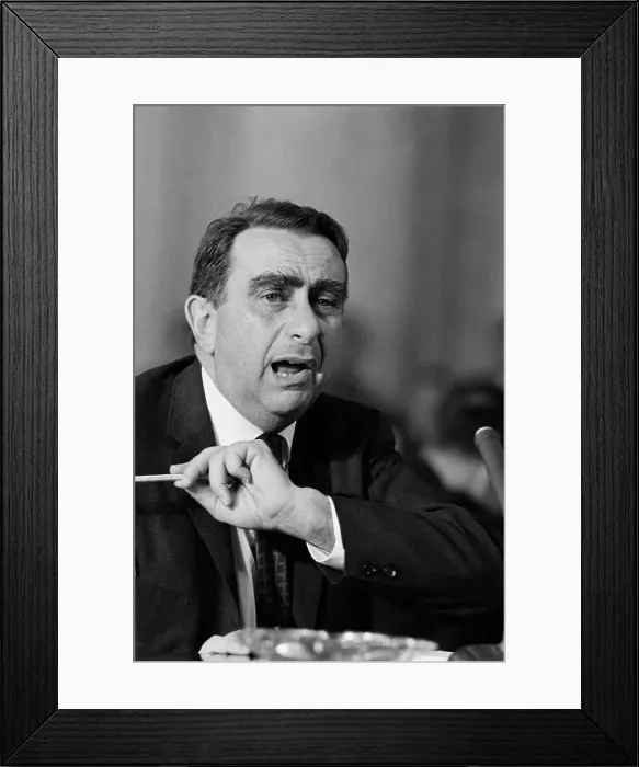 Framed Print : Edward Teller Speaking at H Bomb Hearing Framed Print : Edward Teller Speaking at H Bomb Hearing