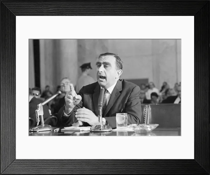 Framed Print : Edward Teller at Hearing Framed Print : Edward Teller at Hearing