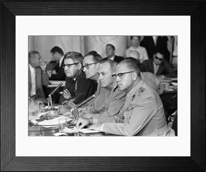 Framed Print : Joint Chiefs Endorse Nuclear Test Ban Treaty Framed Print : Joint Chiefs Endorse Nuclear Test Ban Treaty