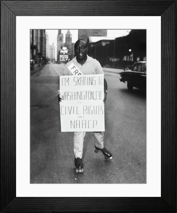 Framed Print : Roller Skating to Washington Framed Print : Roller Skating to Washington