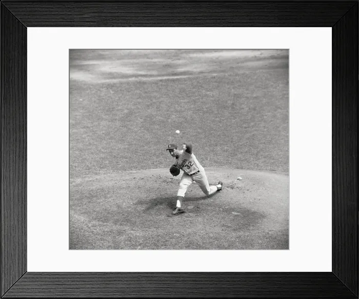Framed Print : Sandy Koufax Pitching Baseball Framed Print : Sandy Koufax Pitching Baseball