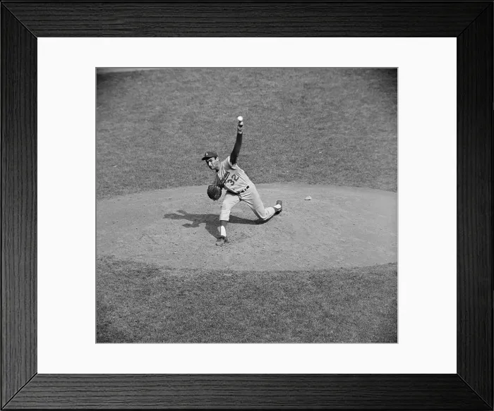 Framed Print : Sandy Koufax Pitching Framed Print : Sandy Koufax Pitching