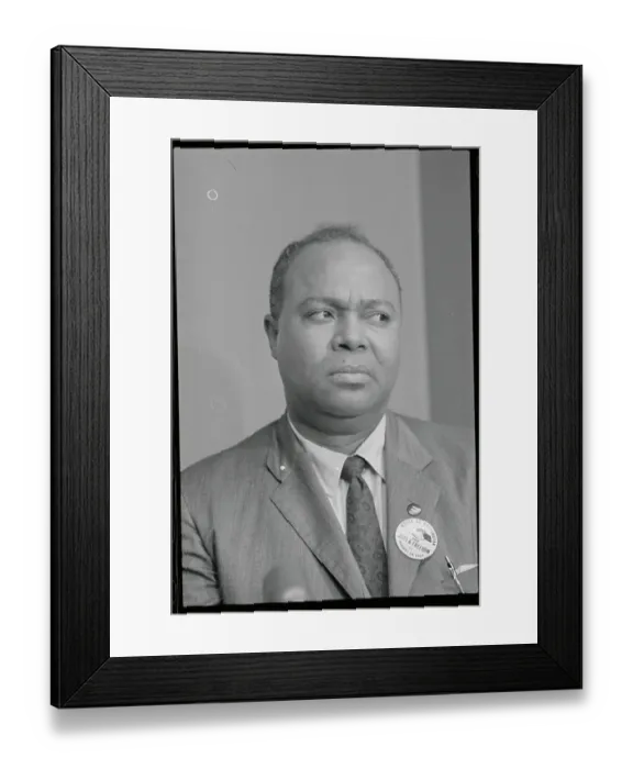 Framed Print : Portrait of James Farmer Framed Print : Portrait of James Farmer